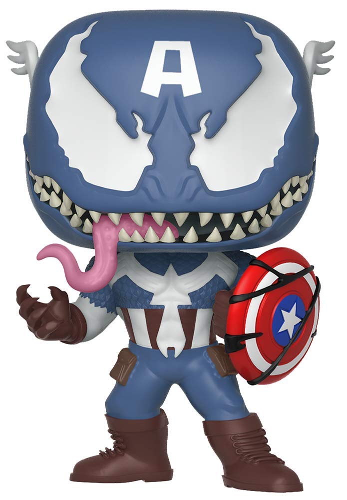 Amazon.com: Funko POP Marvel Venom - Venom Captain America, Multi