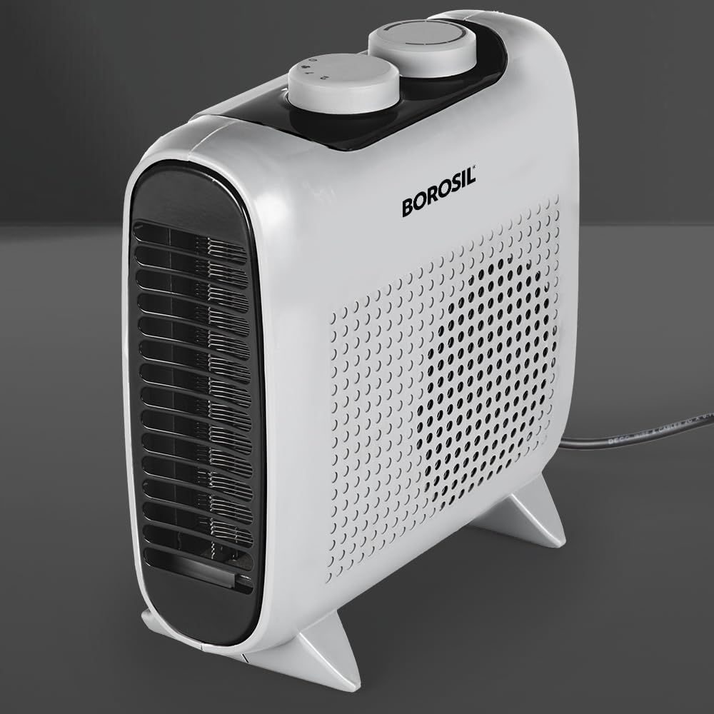 Borosil 2000W Novus Portable Electric Fan Room Heater (Made in India) | Variable Temperature Control, Horizontal & Vertical Placement | Room Heater Blower, Overheat Protection | 1 Year Warranty, Grey-image-20