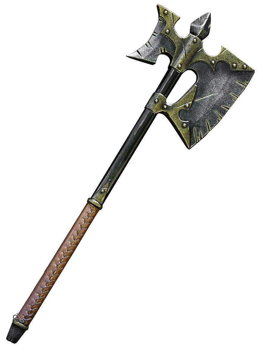 Iron Fortress Schwere Kampfaxt für Chaos-Krieger - Polsterwaffe - LARP, Mittelalter, Fantasy & Cosplay