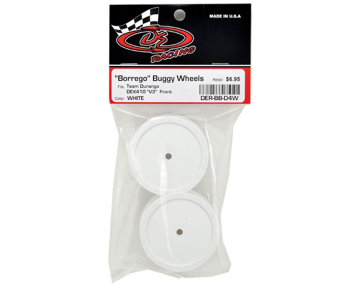 Buggy Wheels Fits Durango DEX410 V3 Front - White BBD4W