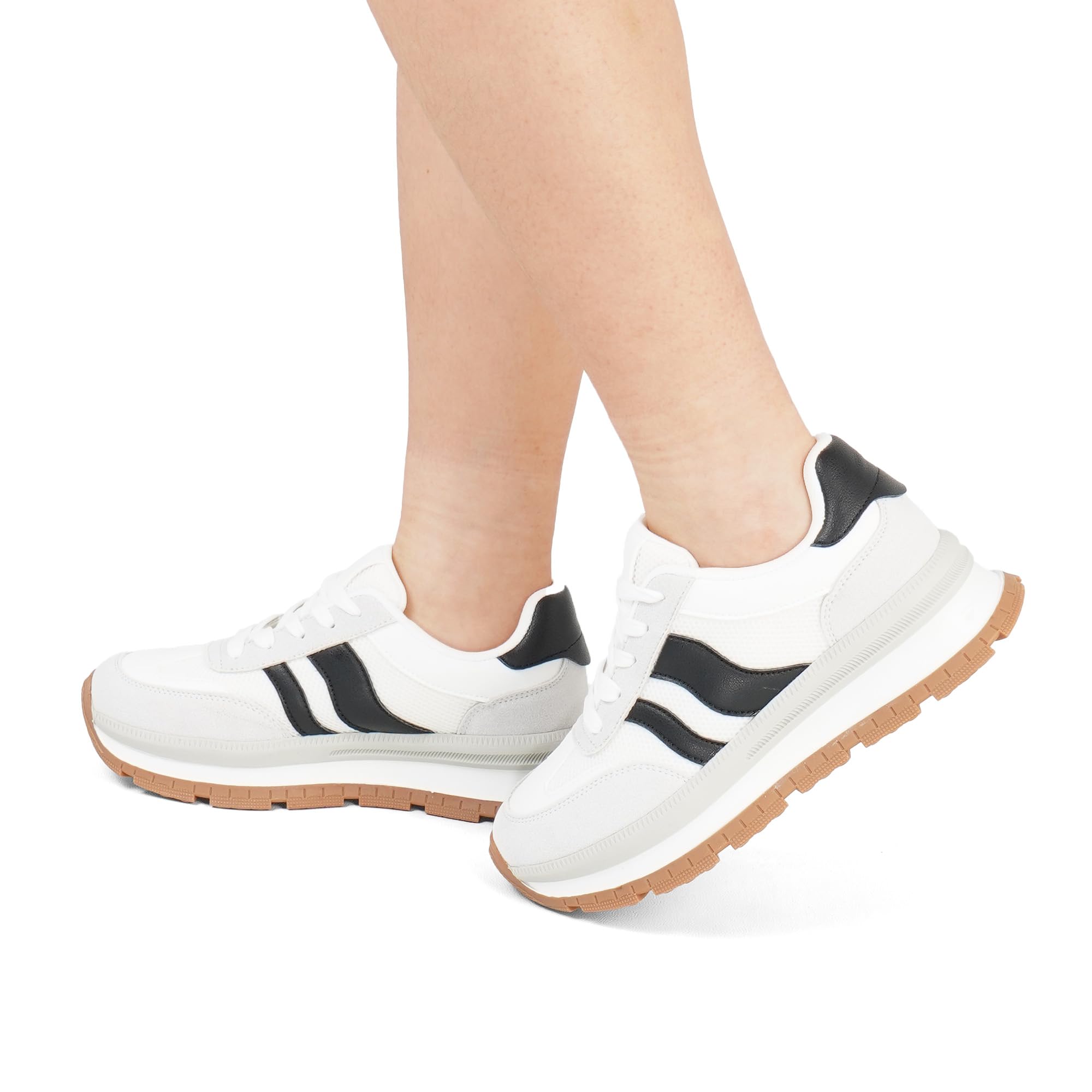 JOMIX Sneakers Donna Casual Scarpe Ginnastica Leggere Comode Platform per Passeggiate