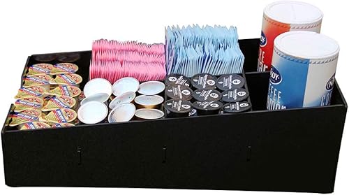 HAITIAN Portavasos de papel 0.157 in espesor ABS Material Color Negro (7 compartimentos)