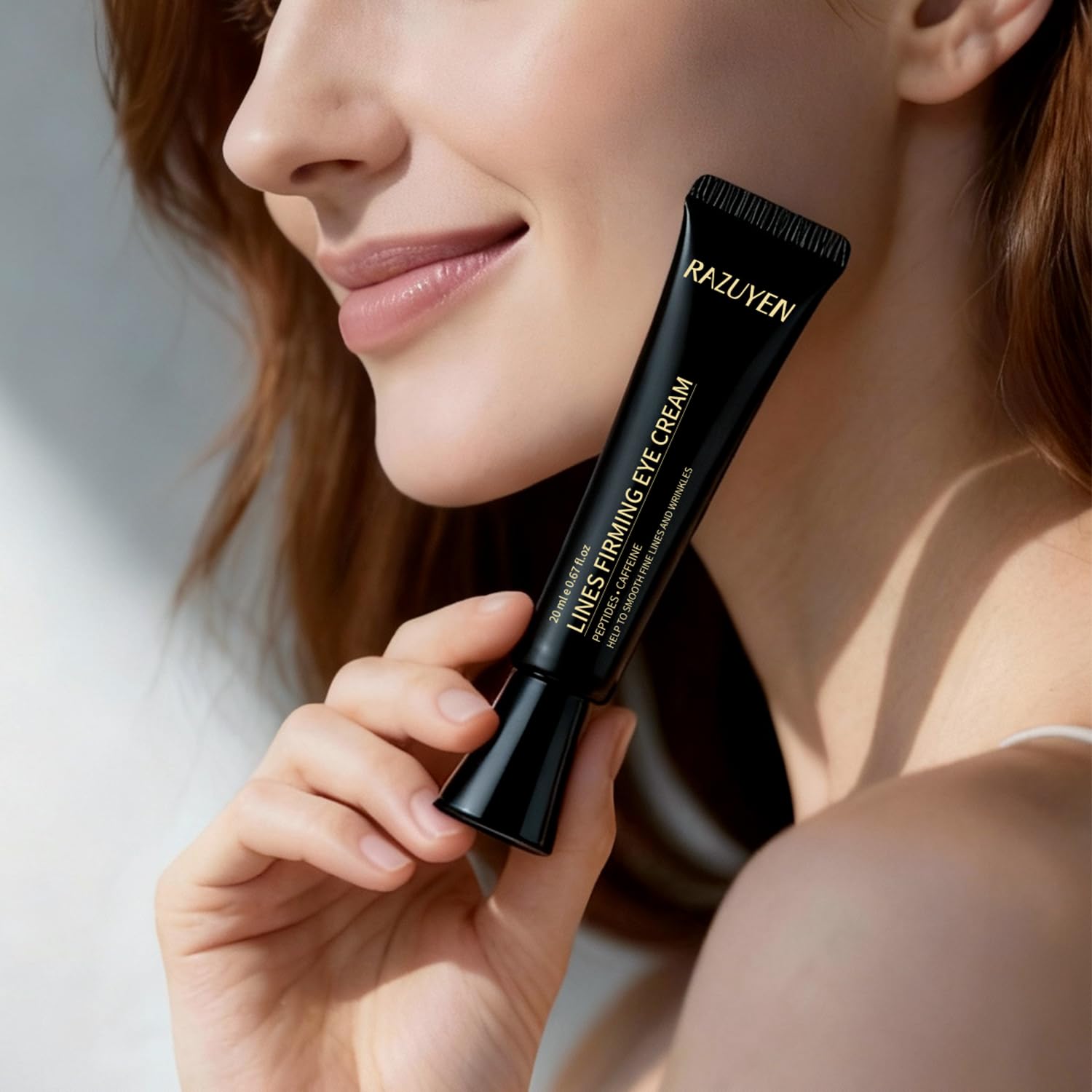 Crema Contorno Occhi 20ml con Caffeina, Peptidi e Acido Ialuronico | Eye cream idratante, crema occhi per contorno occhi antirughe, occhiaie e borse visibili, linee sottili e occhi stanchi