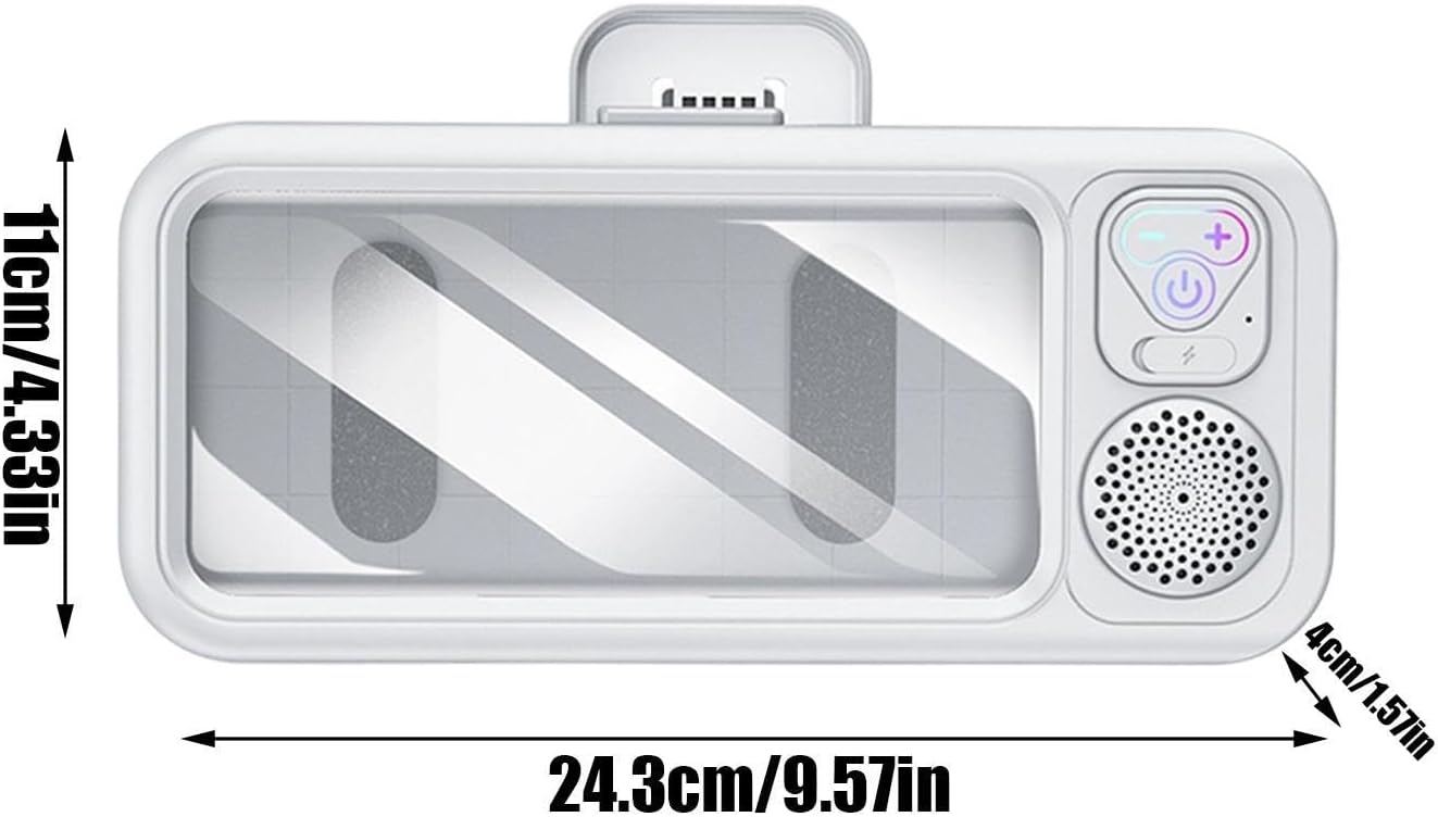 Waterproof Shower Phone Holder, Multi-Purpose, ABS,PC, Wall Mounted Phone Hólder, Shówer Smartphone Holder, Easy Installation,for Shower, Kitchen, Travel, Home