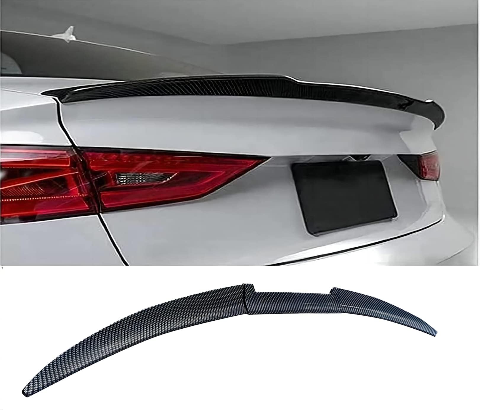 Difusor Trasero De Fibra De Carbono/negro ABS Para Skoda Enyaq IV - Protege El Parachoques Y Mejora El Estilo