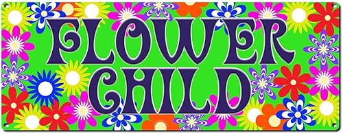 Miniatura 14 de Hippie Chick, cartel de aluminio de 5.75 x 15.5 pulgadas, decoración de pared con citas hippie de la era de los años 60, Outtasight, Groovy, Hippy,