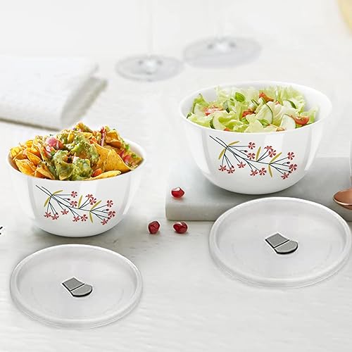 Miniatura 2 de Borosil - Tazones para servir para entretenimiento, juego de 2, (1624 onzas), cuencos de cerámica ligeros, cuencos grandes para almacenamiento de