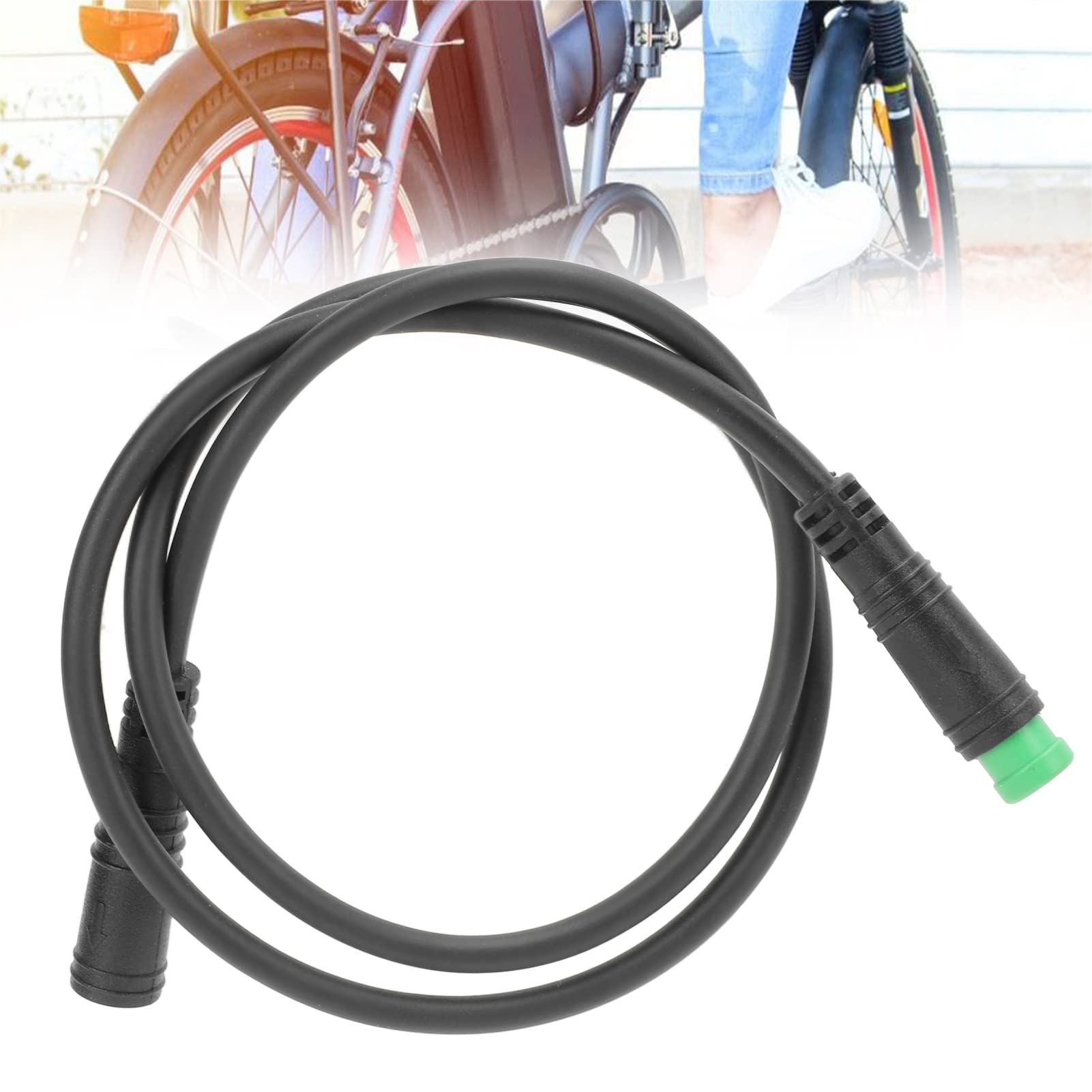 RiToEasysports Przedłużacz komputera rowerowego Wodoodporny 5-pinowy przedłużacz wyświetlacza roweru elektrycznego do (męski na żeński)