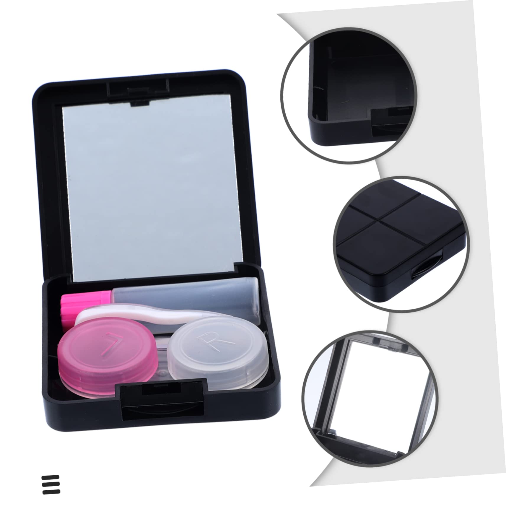Healvian 9sätze Portable Kontaktlinsenbehälter Teiliges Reiseetui Für Kontaktlinsen Mit Spiegel Pinzette Und Praktischer Aufbewahrung Für Unterwegs Und Outdoor-aktivitäten