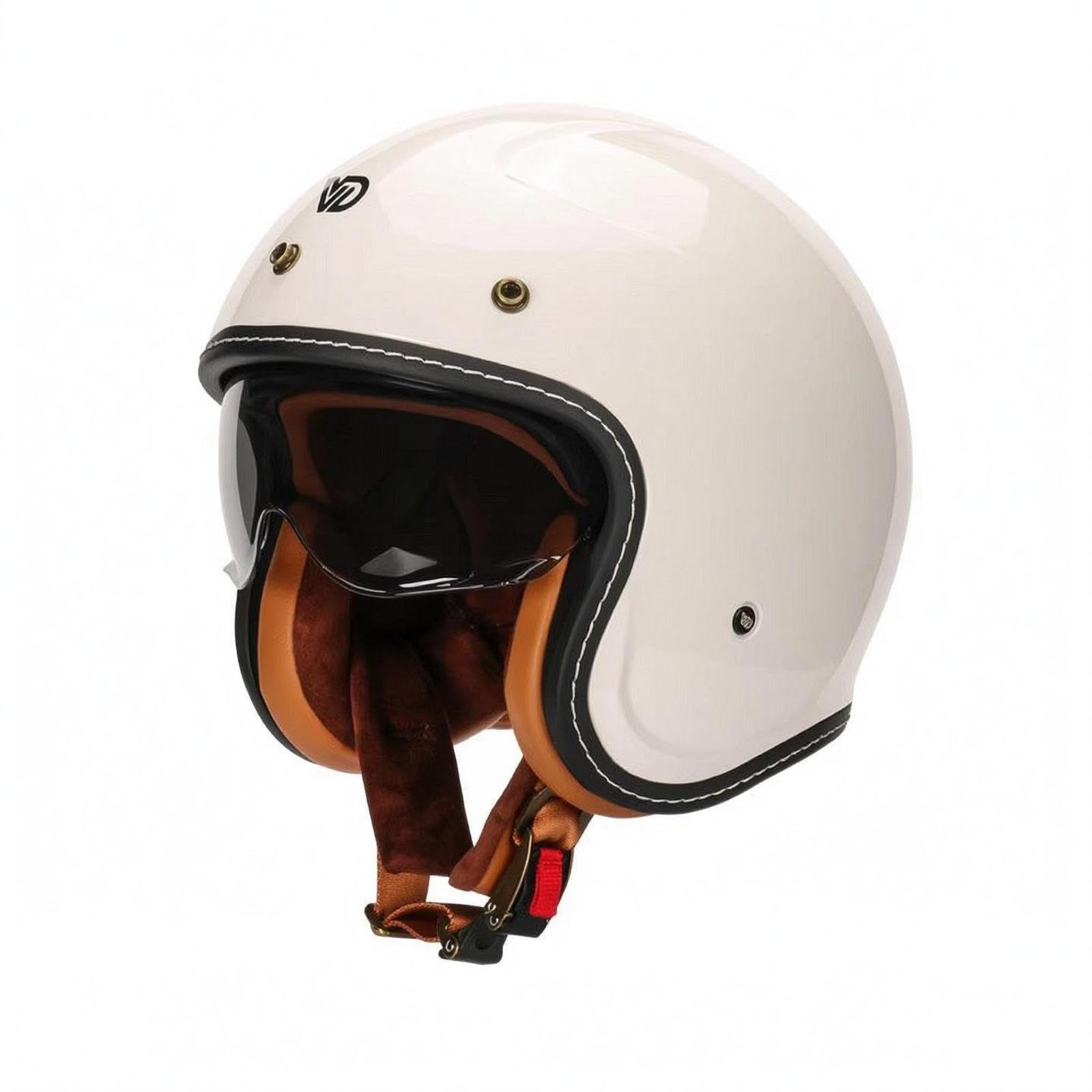 Open-Face Helmet Shell Open Face Impact Foam Cushioning Riding Gear for Adults Ivory White XL | Batting Helmets & Face Guards | Protective Gear | Baseball & Softball | Team Sports-image-38