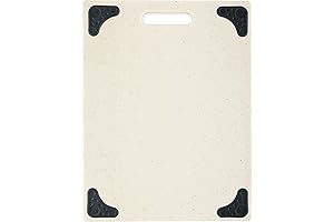 Dexas Superboard Corner Grip Cutting Board, 11" x 14.5" Oatmeal