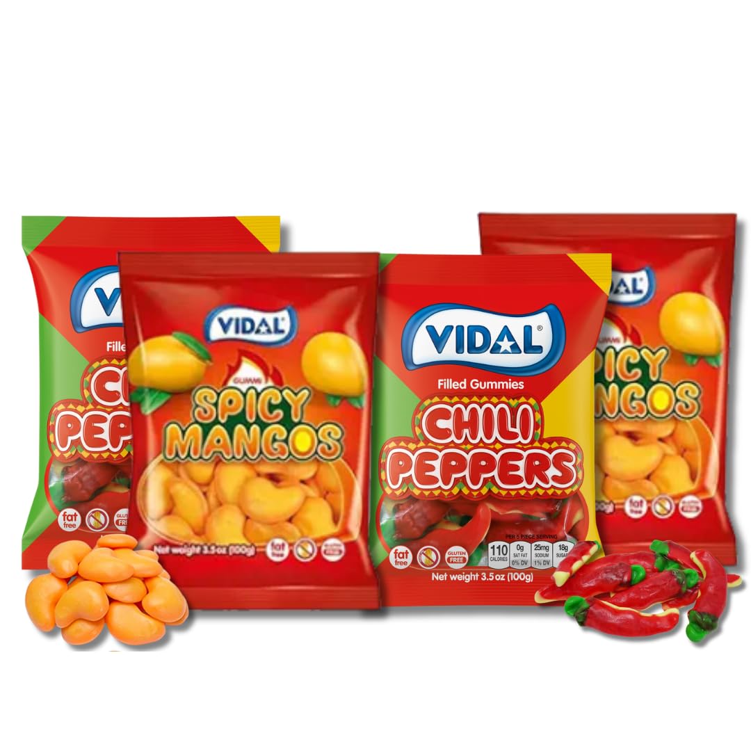 Amazon.com : Spicy Lovers Gummy Candy Gift Bundle, Vidal Spicy