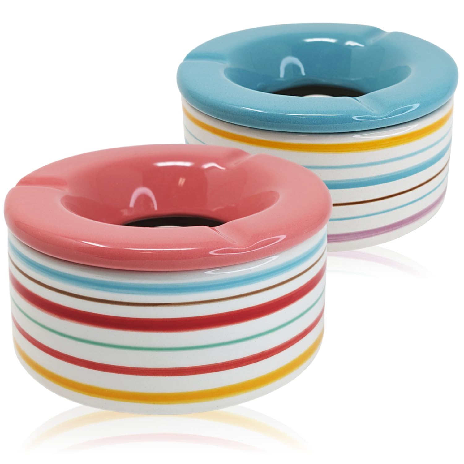 Lot De 48 Cendriers Coupe-vent En Porcelaine H 75 Mm Diamètre 100 Mm Was Germany