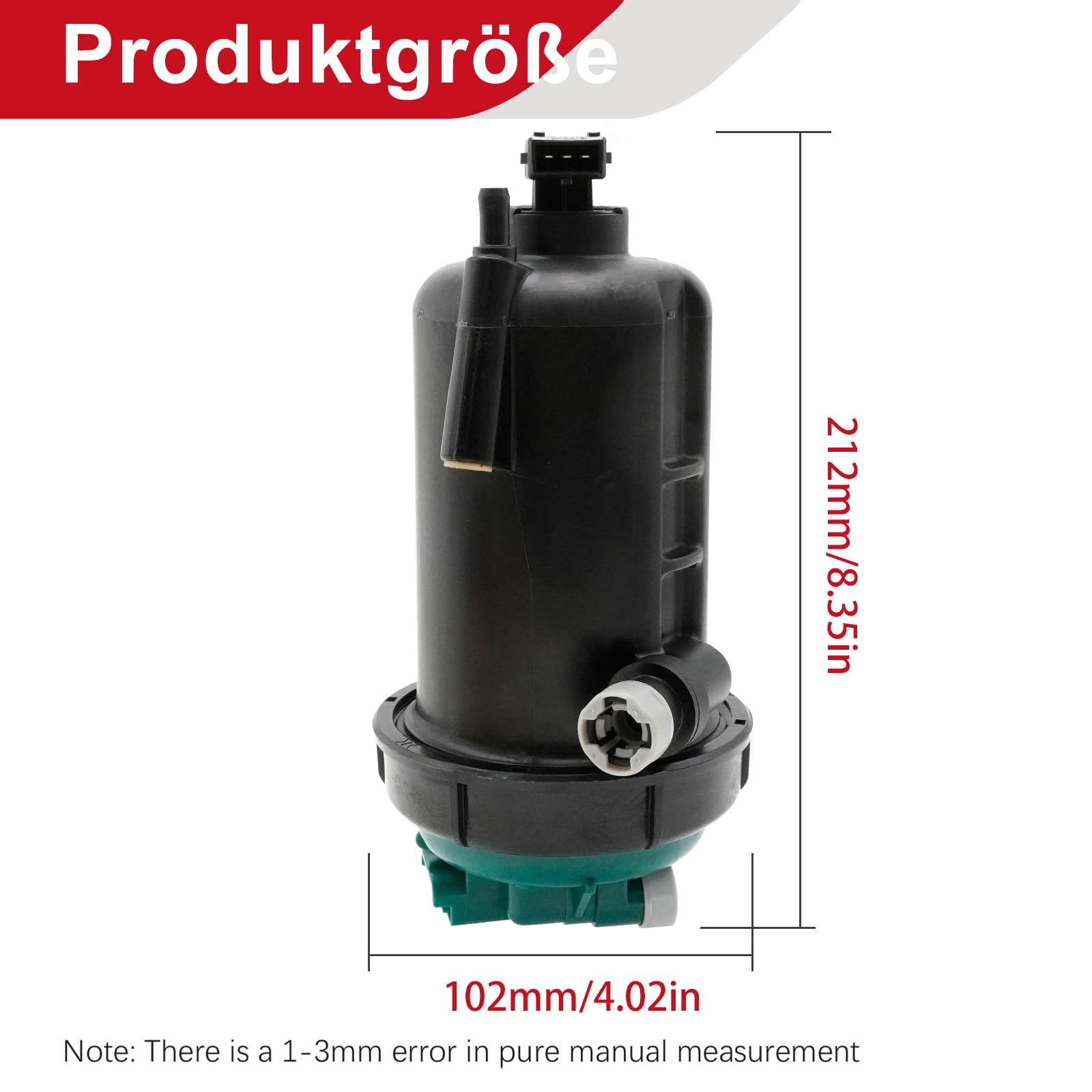 Hoypeyfiy 1346387080 Filtro de combustible completo, reemplazo para Citroen Jumper, reemplazo para Citroen Relay, reemplazo para Fiat Ducato