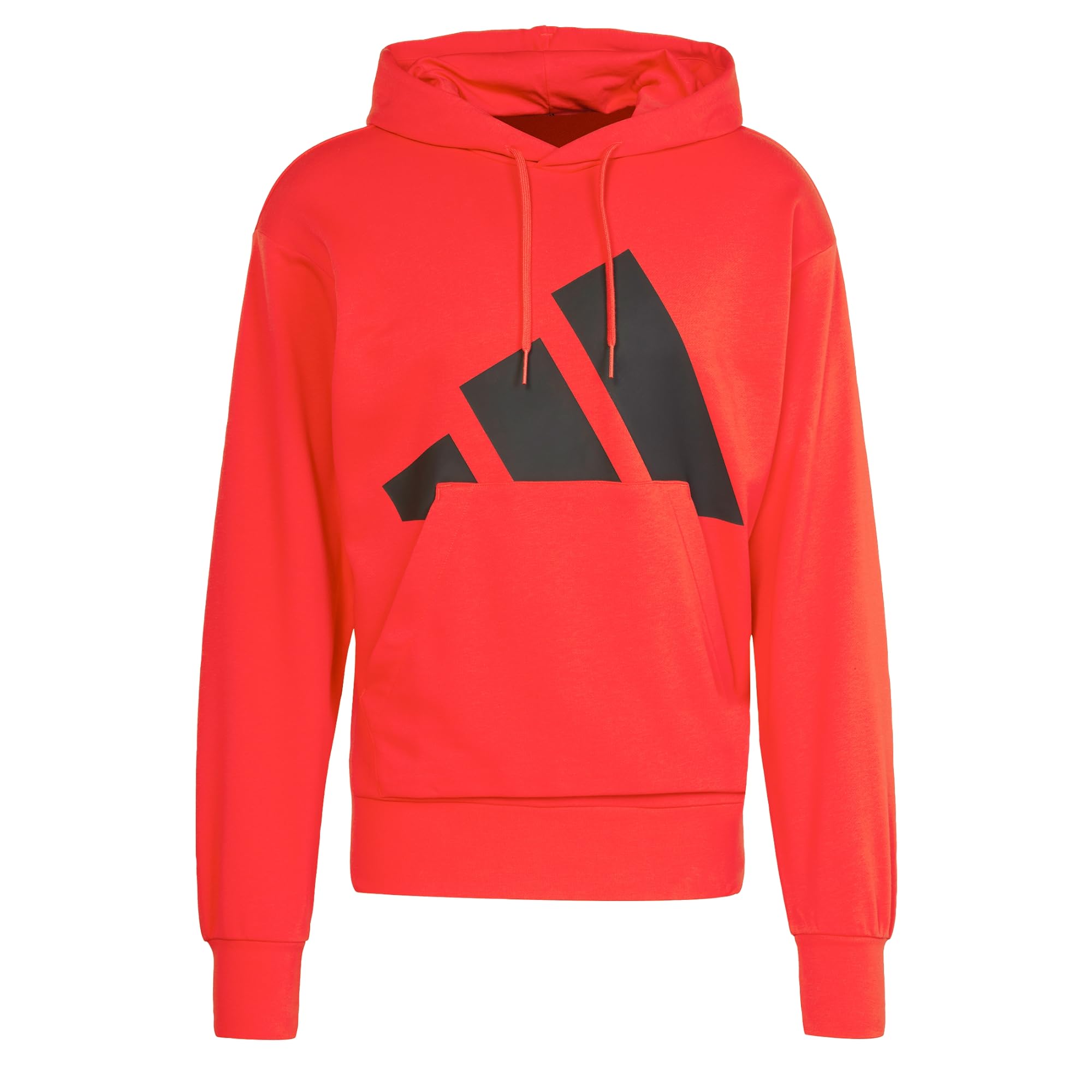 adidas Essentials Big Logo French Terry Hoodie, Cotton, Red