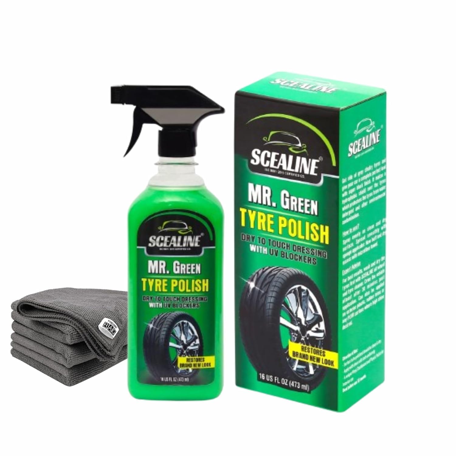 Premium Tyre Polish for Car & Bike | Long Lasting Tyre Shine & Dressing | Restores New-Look Black Finish | Quick Drying, Non-Greasy Formula for Exterior Tyres, 475ml Tyre Polish for Car & Bike-image-10