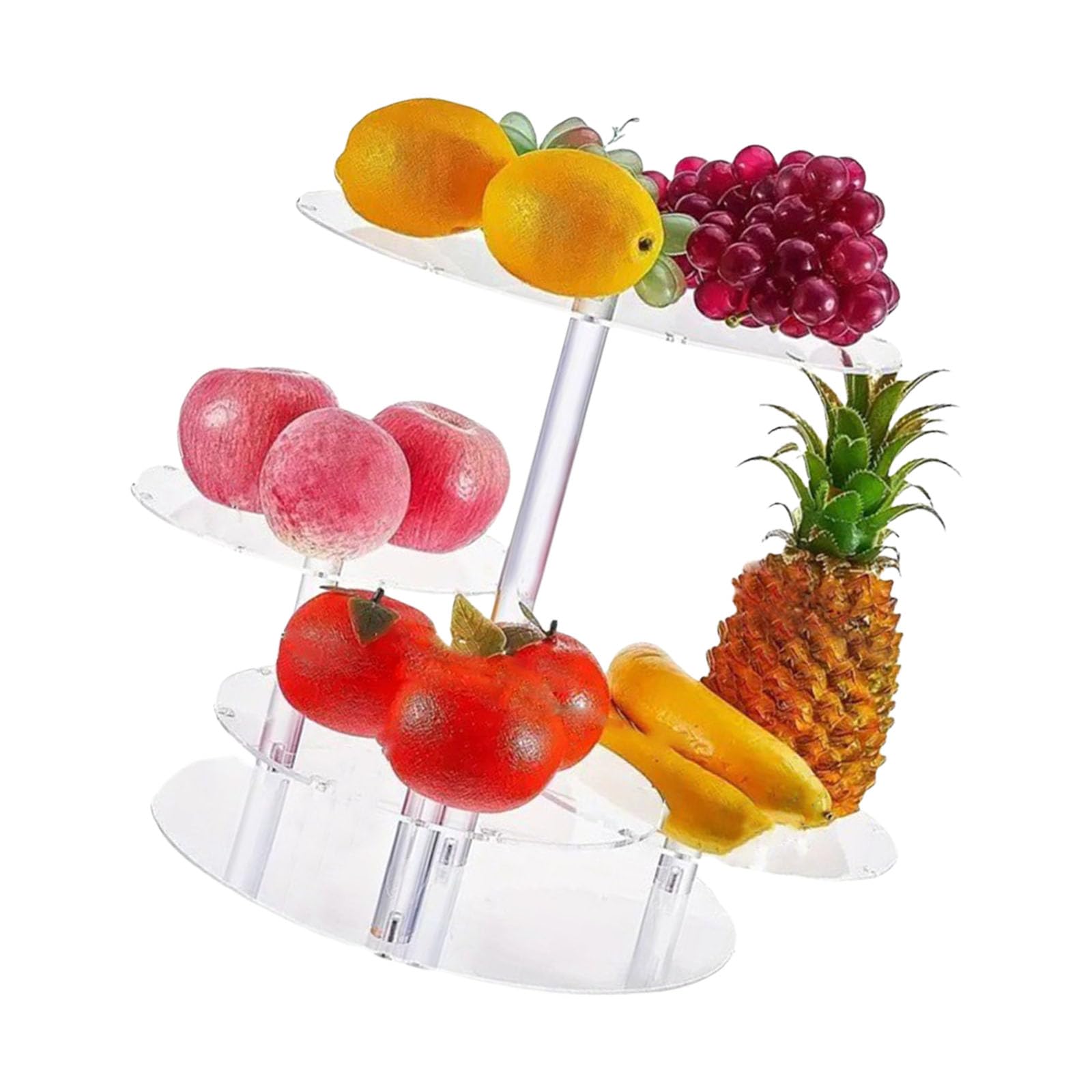 Soporte para cupcakes de 4 capas con iluminación LED, acrílico, para bodas, cumpleaños, baby shower, festivales, recepciones, fiestas graduadas, postres