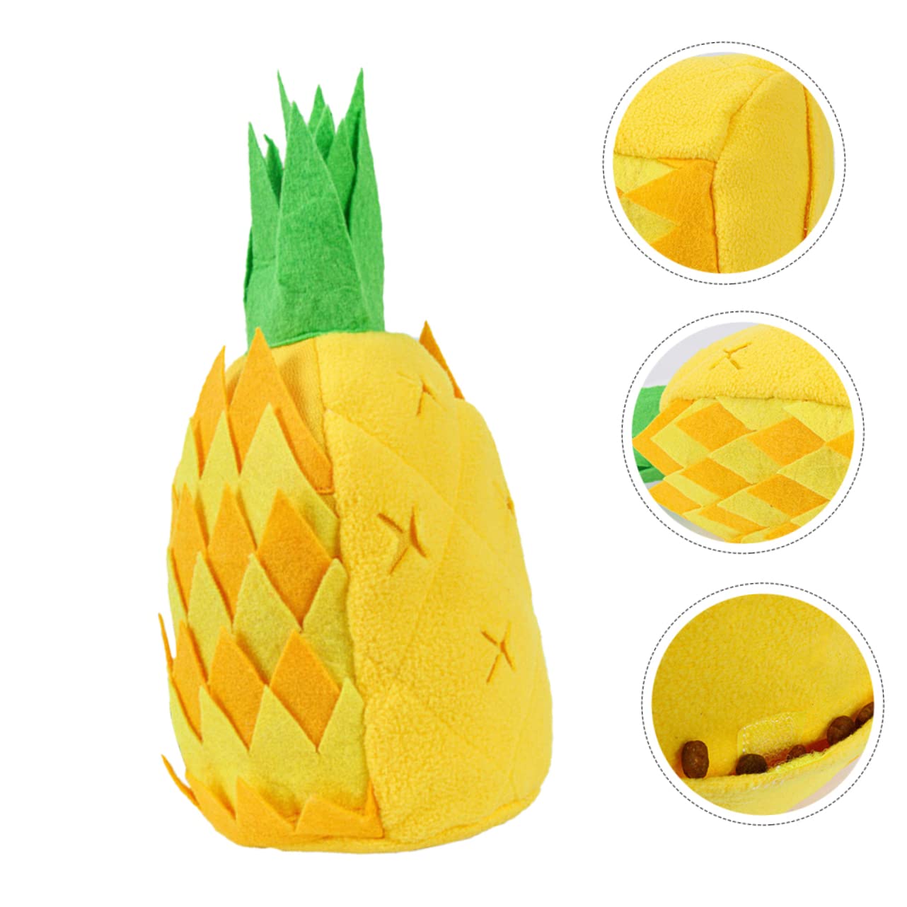 Toddmomy Jouet Ananas pour Chien Jouet à Tétine Distributeur De Nourriture Intérieur Occupation pour Chiot