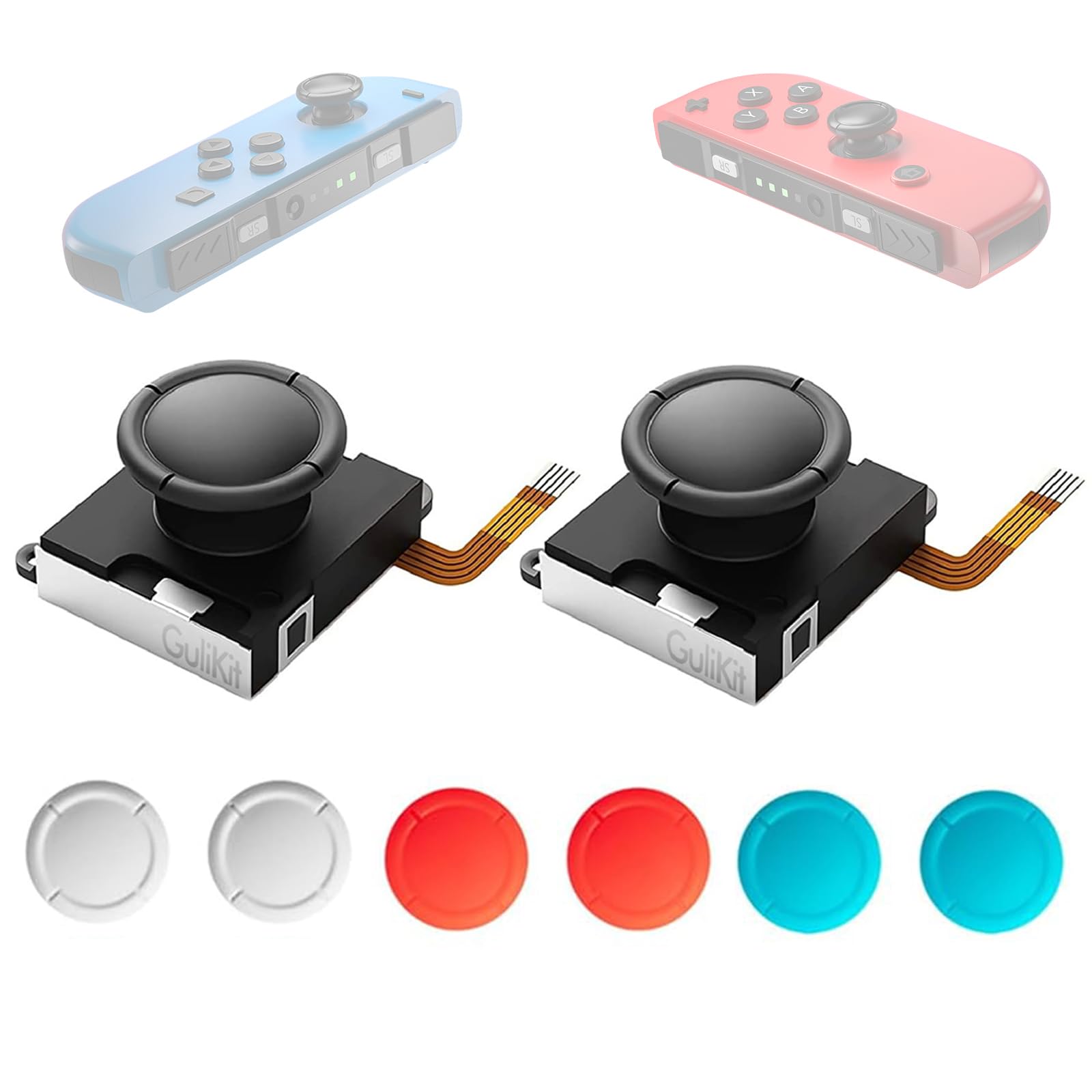 ジョイコン　グレー　Gulikit スティック Amazon.com: GuliKit TMR Joycon Joystick Replacement for