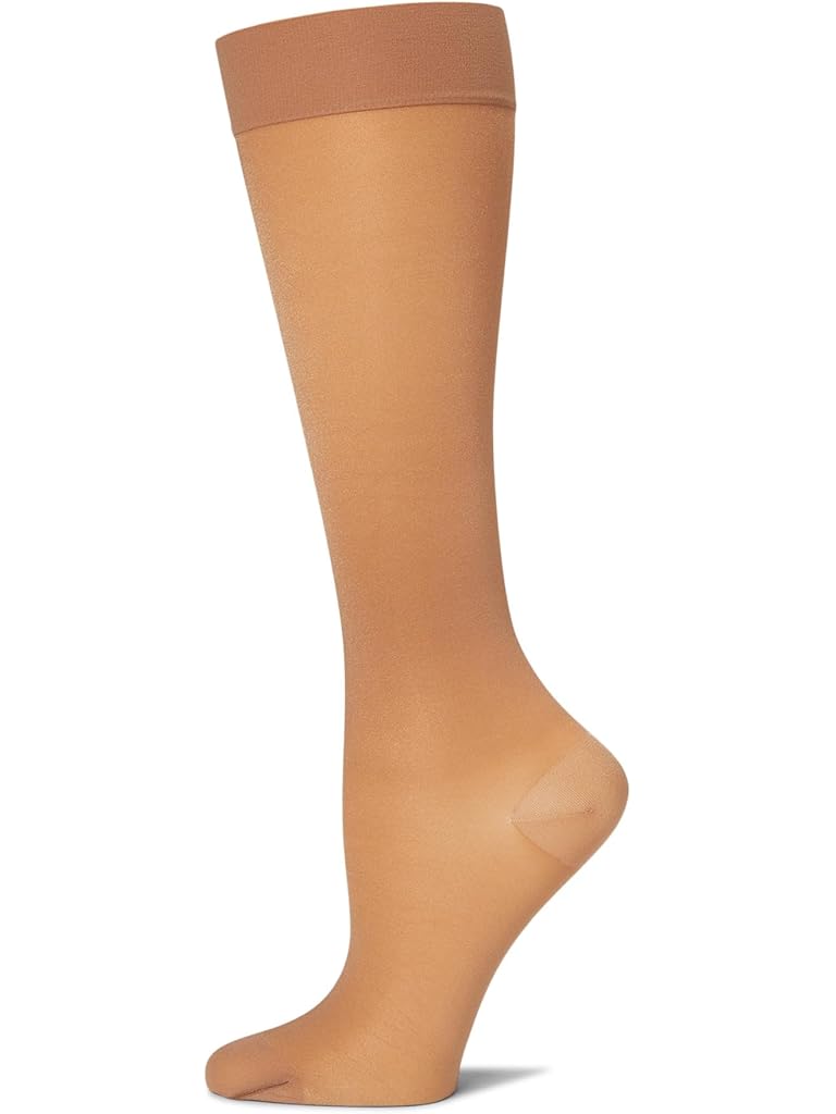 Tan Wolford Pure Energy 30 Leg Vitalizer Knee-High