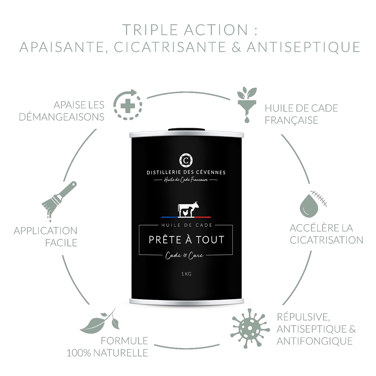 Distillerie des Cvennes - Olio di cada 1 kg, pronto all'uso