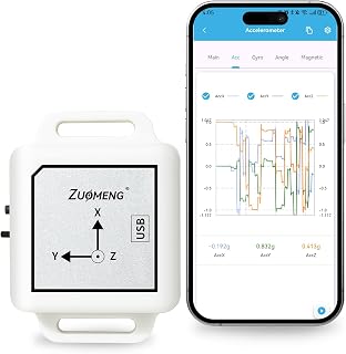 Bluetooth 5.0 Accelerometer Inclinometer Gyroscope with High-Precision 9-Axis Sensor ±0.2° XY Accuracy with Extended Kalman Filter and Magnetic Ellipsoid Calibration for VR & Robot