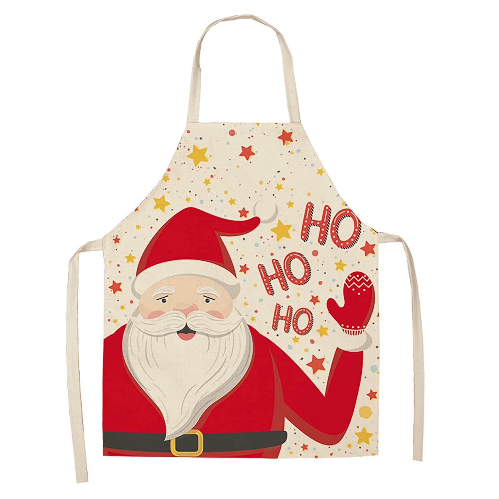 Mandil Impermeable Mujer Cocina de Navidad Delantales de cocina Delantales de tela escocesa negra y roja Delantal ajustable de tela escocesa de búfalo para hornear Gorro Cocinero Hombre (F, B)