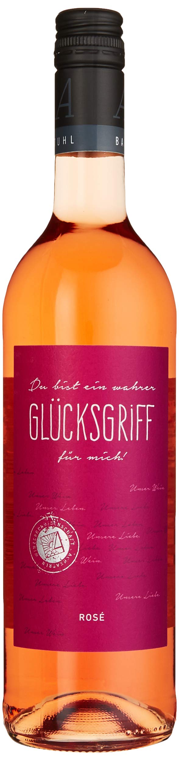 Glcksgriff Sptburgunder Ros Qualittswein Feinherb (6 x 0.75 l) :  Amazon.de: Lebensmittel & Getrnke