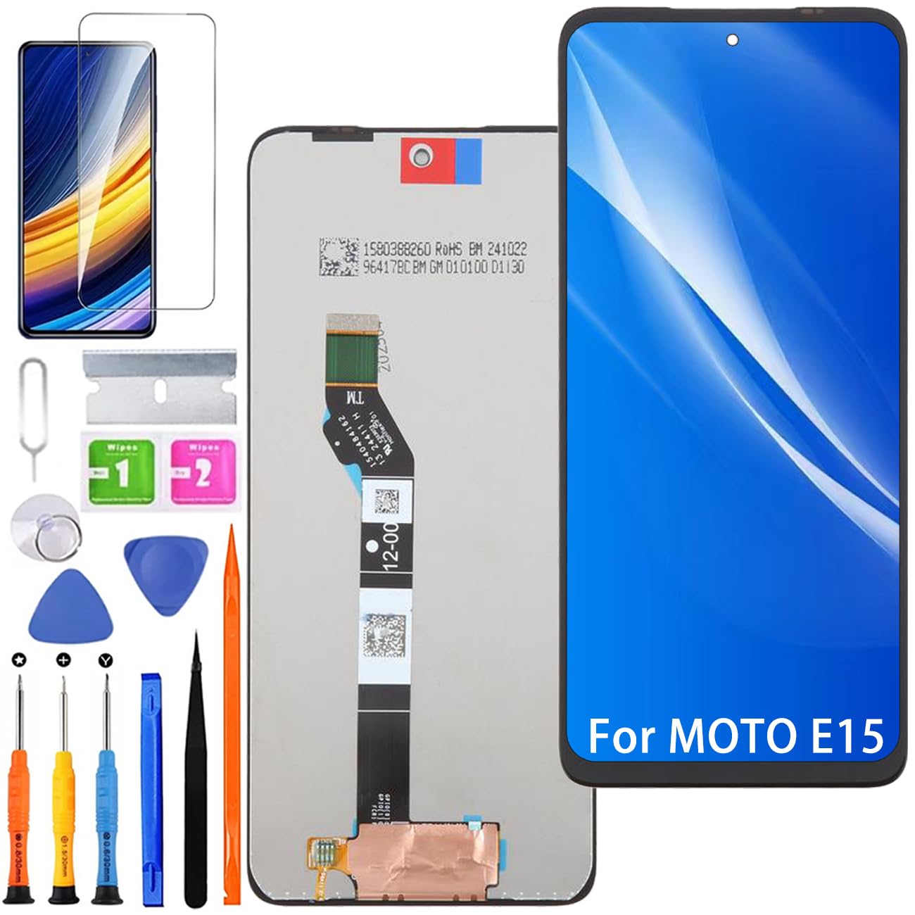 Pantalla LCD para Motorola Moto E15 XT2523-6 XT2523-8, kit de reparación de pantalla de repuesto