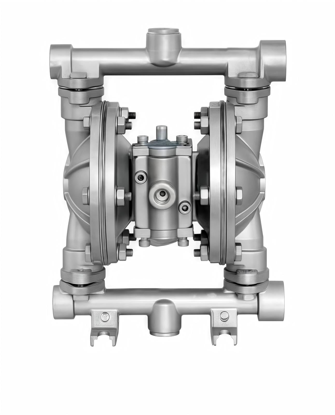 QBY15 Stainless Steel Aluminum Air Operated Double Diaphragm Transfer Pump,Sturdy & Leak-Proof Construction