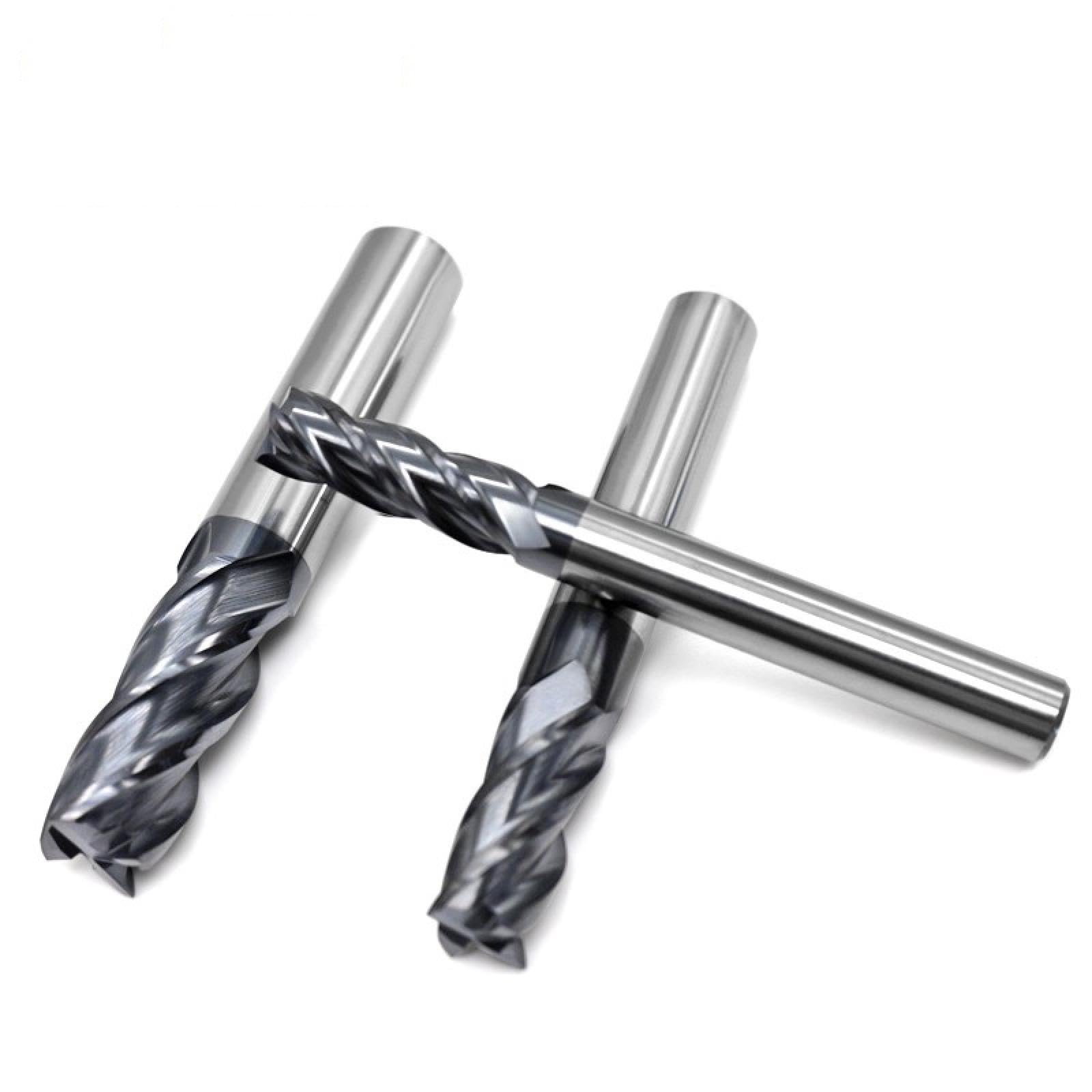 Fresa Hrc50 Fresatura finale Lega Acciaio al tungsteno Lavorazione CNC Fresatrice di alta qualità Utensili per la lavorazione del legno in acciaio (8,0x150 mm)