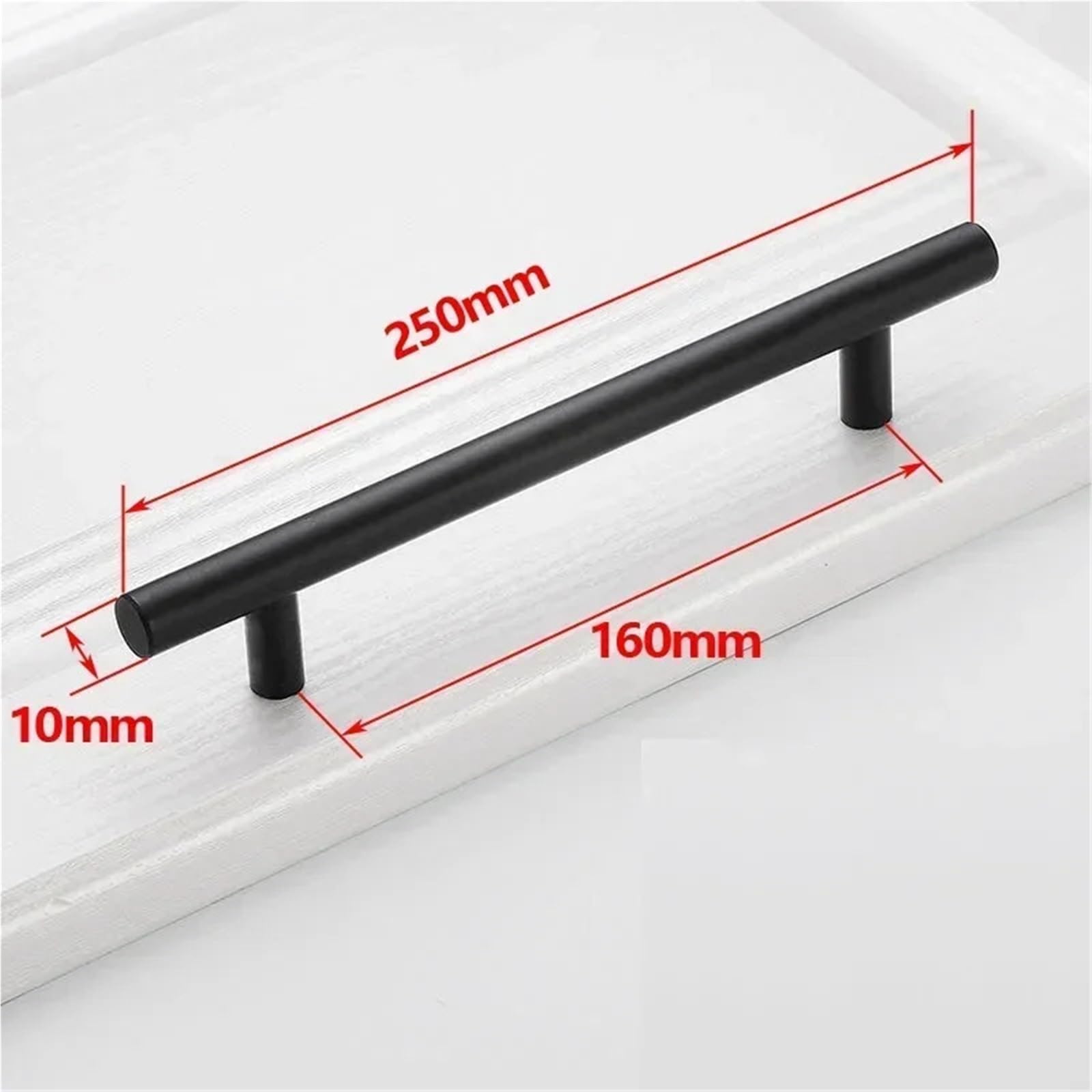 4 tiradores de armario acero inoxidable negro mate for cajones cocina Para Armarios De Cocina(Black 160mm)