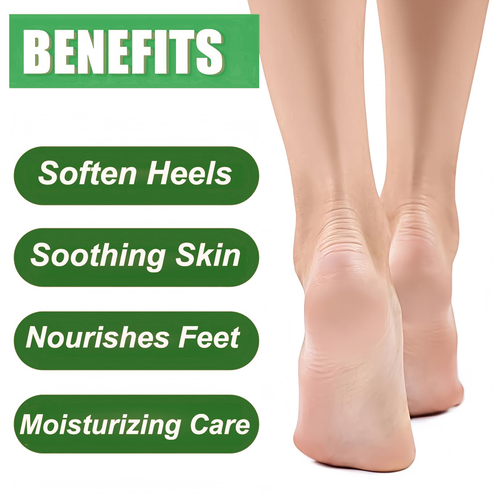 Urea Heel Balm Stick for Feet and Hands,3Pcs Moisturizing Heel Balm for Dry Cracked Feet, Hydrating Stick for Foot & Hands, For Women & Men, Travel Size(Peach, Urea and Honey)