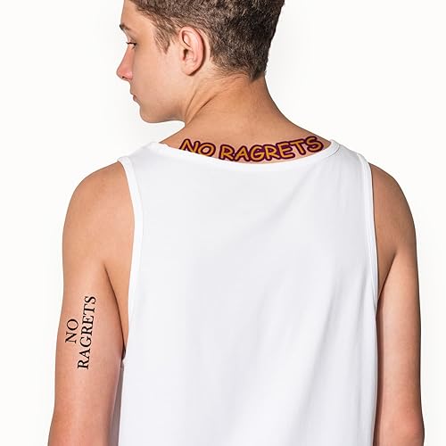 Miniatura 2 de Tatuajes sin trapos, 3 hojas grandes sin trapos tatuajes temporales y 3 hojas pequeñas sin trapos calcomanías de tatuaje para fiestas de disfraces