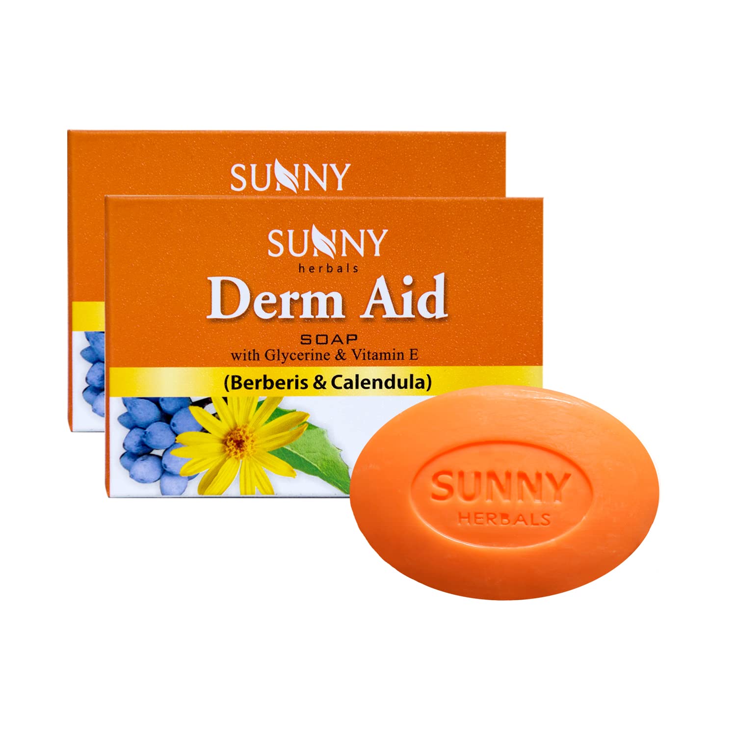 Sunny Derm Aid Soap Enriched With Goodness of Thuja, Aloevera & Calendula For Rashes and Infection Free Skin | Counters Dry, Chapped Skin and Keeps Skin Healthy & Radiant For Men & Women 75gm(Pk 2)-image-46