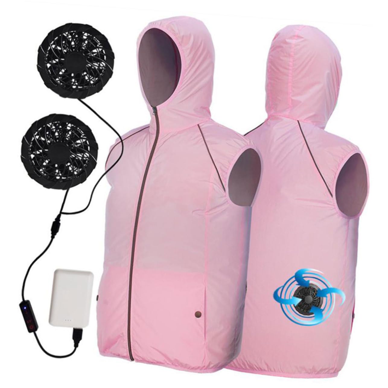DOITOOL Chaleco De Enfriamiento Chaleco De Hielo Reflectante Chaqueta De Enfriamiento De o Ventilador De Ciclismo Chaquetas Reflectantes Para Hombres Alimentado
