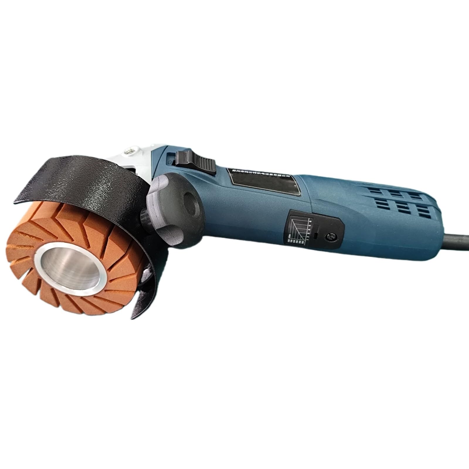 Máquina pulidora eléctrica portátil para Acero Inoxidable con 5 velocidades Variables (2800-7800 RPM). Herramienta para el acondicionamiento de Superficies Curvas y Planas.