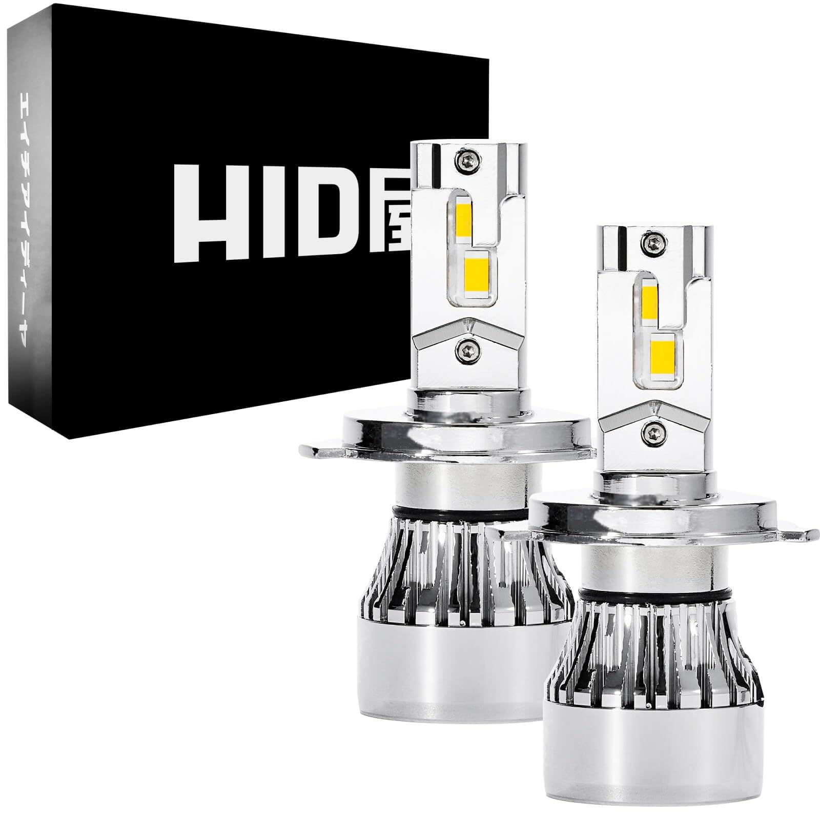 Faros LED Hid-Ya H4, súper brillantes, color blanco cálido/halógeno, inspección de vehículos_ - Imagen 1 de 9