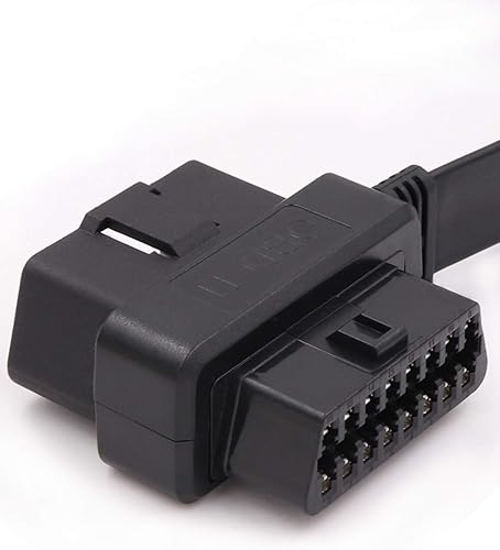 Miniatura 5 de OBD-ii Obd2 16pin macho a hembra extensión cable de diagnóstico extensor 11.8 in 23.6 in 39.4 in (2 en 1 (23.6 in))