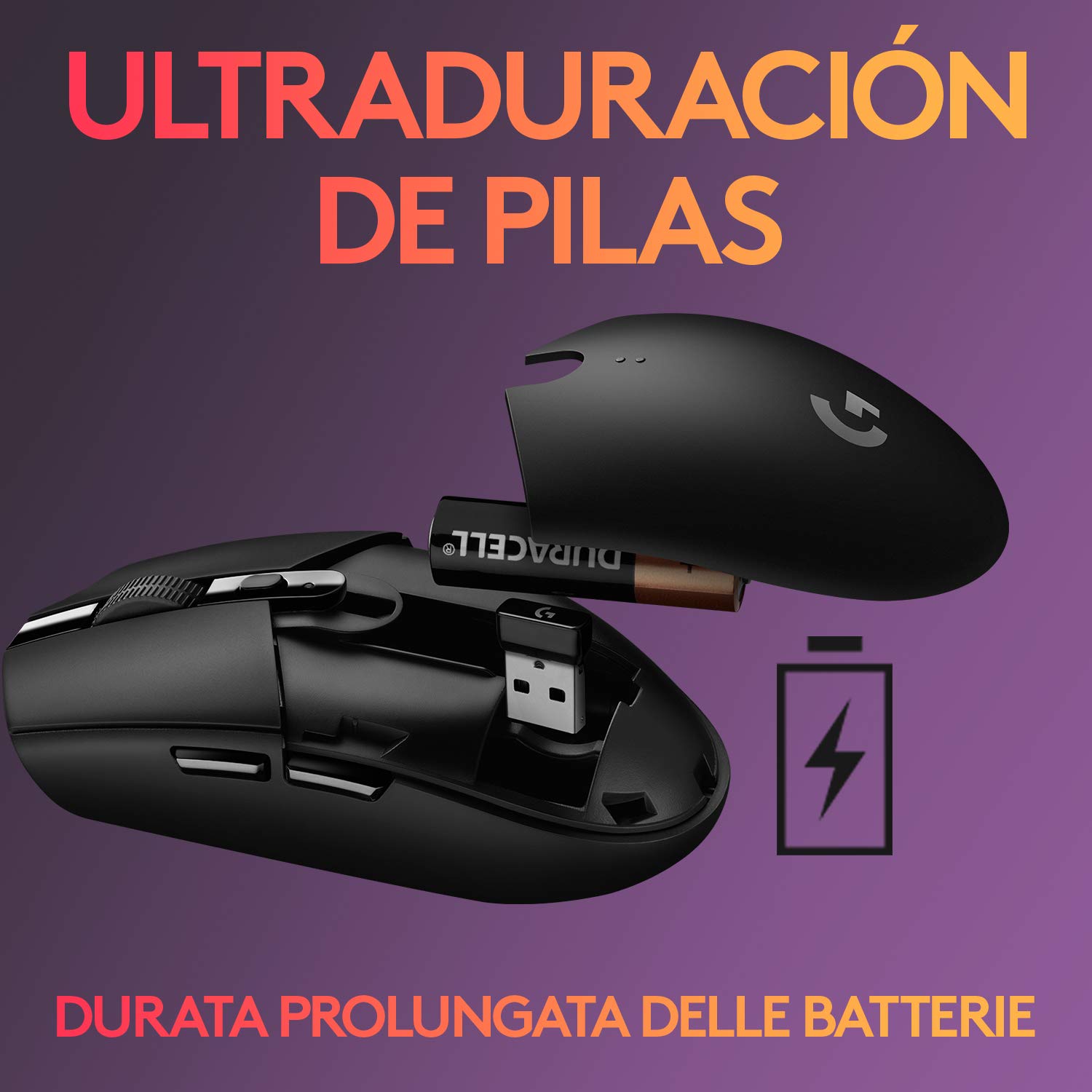 Logitech Lightspeed Ratón Gaming Inalámbrico + Auriculares con Micrófono Inalámbricos