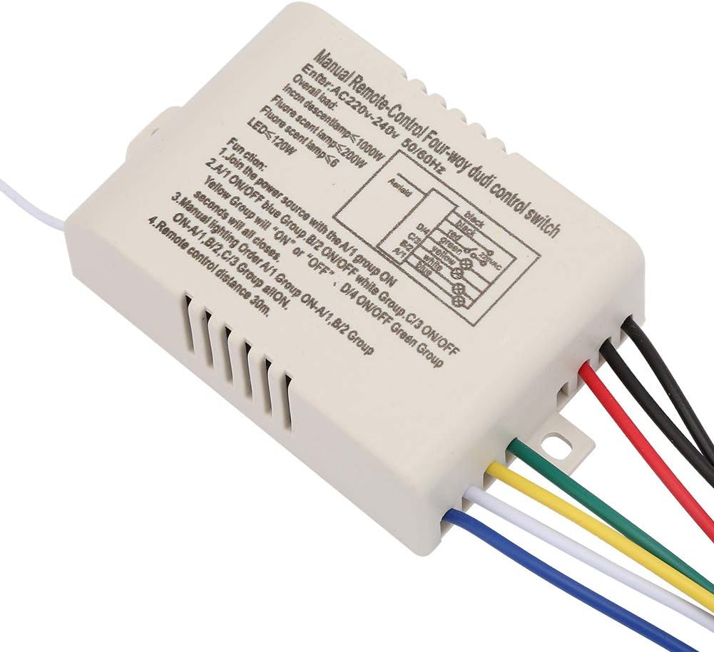Wall Light Receiver Transmitter Remote Control Switch, Digital ON OFF 220V, 15m
