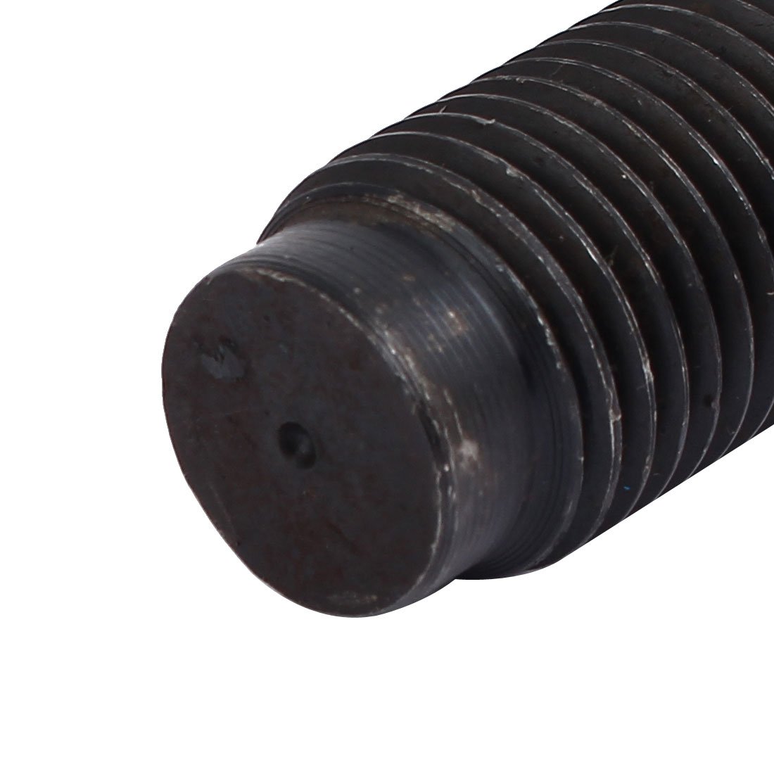 Aexit M27x120mm Carbon Screws & Bolts Steel Square Head Dog Point Machine Screw Bolt Square Head Bolts Fastener Black
