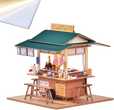 DIY Chinese DIY Doll House Ancient Architecture Handmade Mini Wooden House Miniature Dollhouse Furniture Set New Year Birthday Wedding Gift BM825