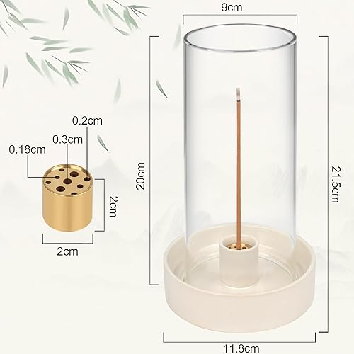 Miniatura 2 de Soporte multifuncional para quemador de incienso, perfecto para varillas de incienso, Palo Santo, salvia y más. Diseño moderno y simple con una
