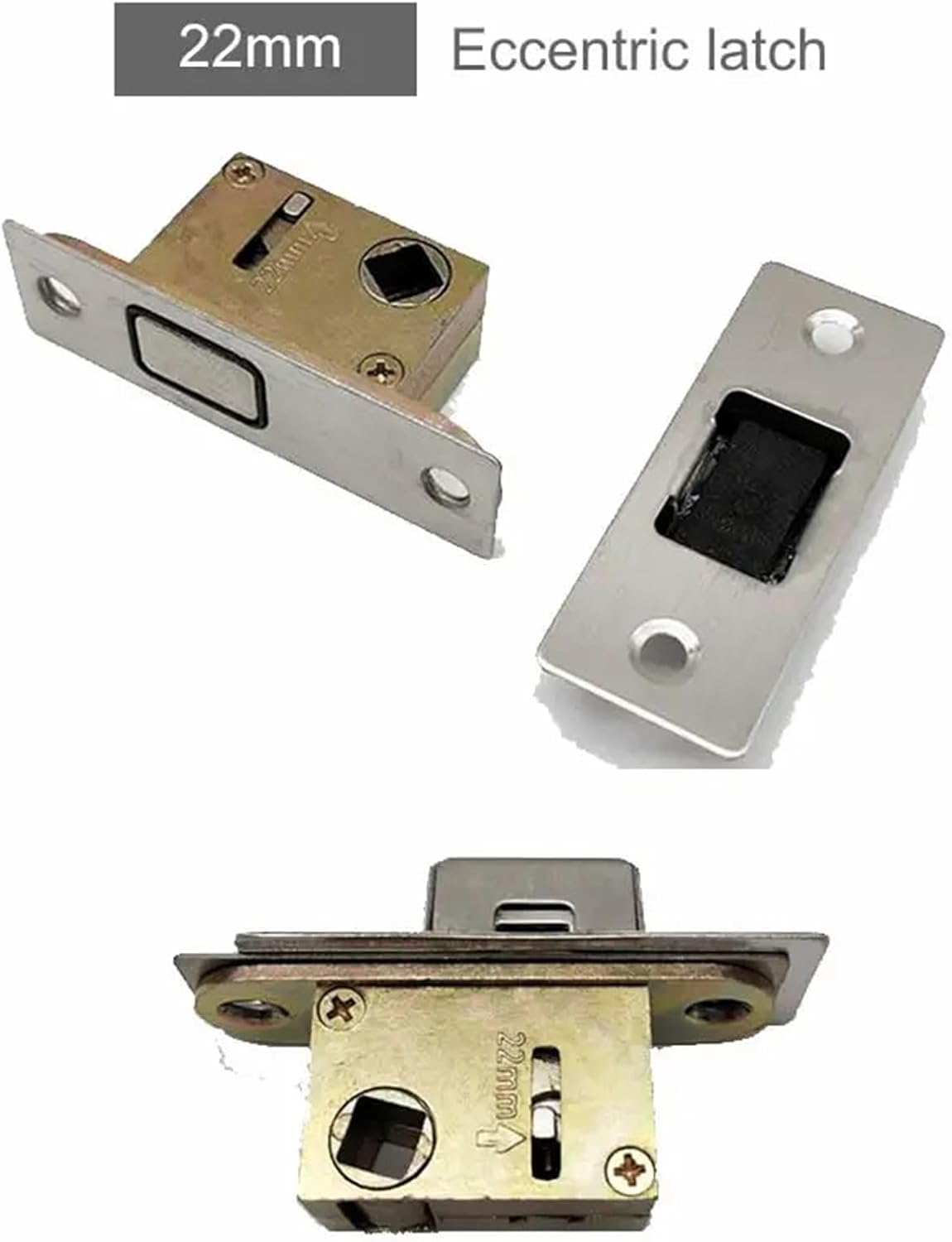 Magnetic Mute Magnetic Lock Silent Lock Body Bathroom Door Magnetic Lock Core Eccentric Lock Margin 22mm 25mm 30mm 35mm 40mm 50mm 1Pcs(Margin 48mm)