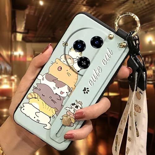 Phone Case Compatible with Oukitel C5 2025, Phone Holder cell phone cover Ring Protective Cute Lanyard Waterproof Back Cover Ant