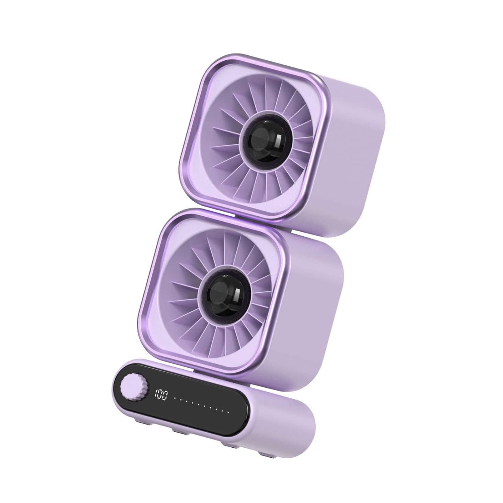 Ventilateur de bureau double moteur avec écran d'affichage fluide
