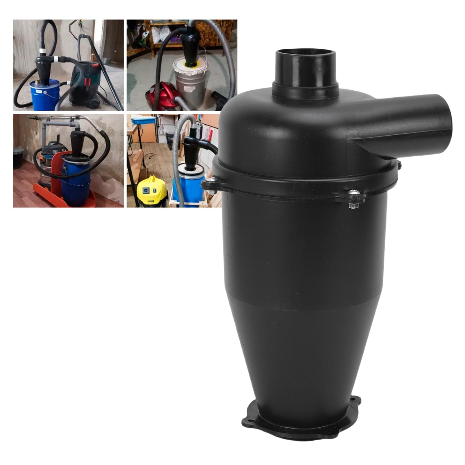 Tnfeeon Air Systems Cyclone Dust Separator with Sealing Ring, Universal Vacuum Accessory for Wet Dry Vacuums, High Performance Dust Collector Extractor Fits Major Brands