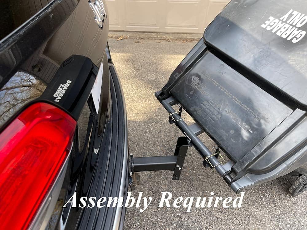 American Made Premium Single Can Receiver Garbage Hauling Hitch - by Garbage Commander