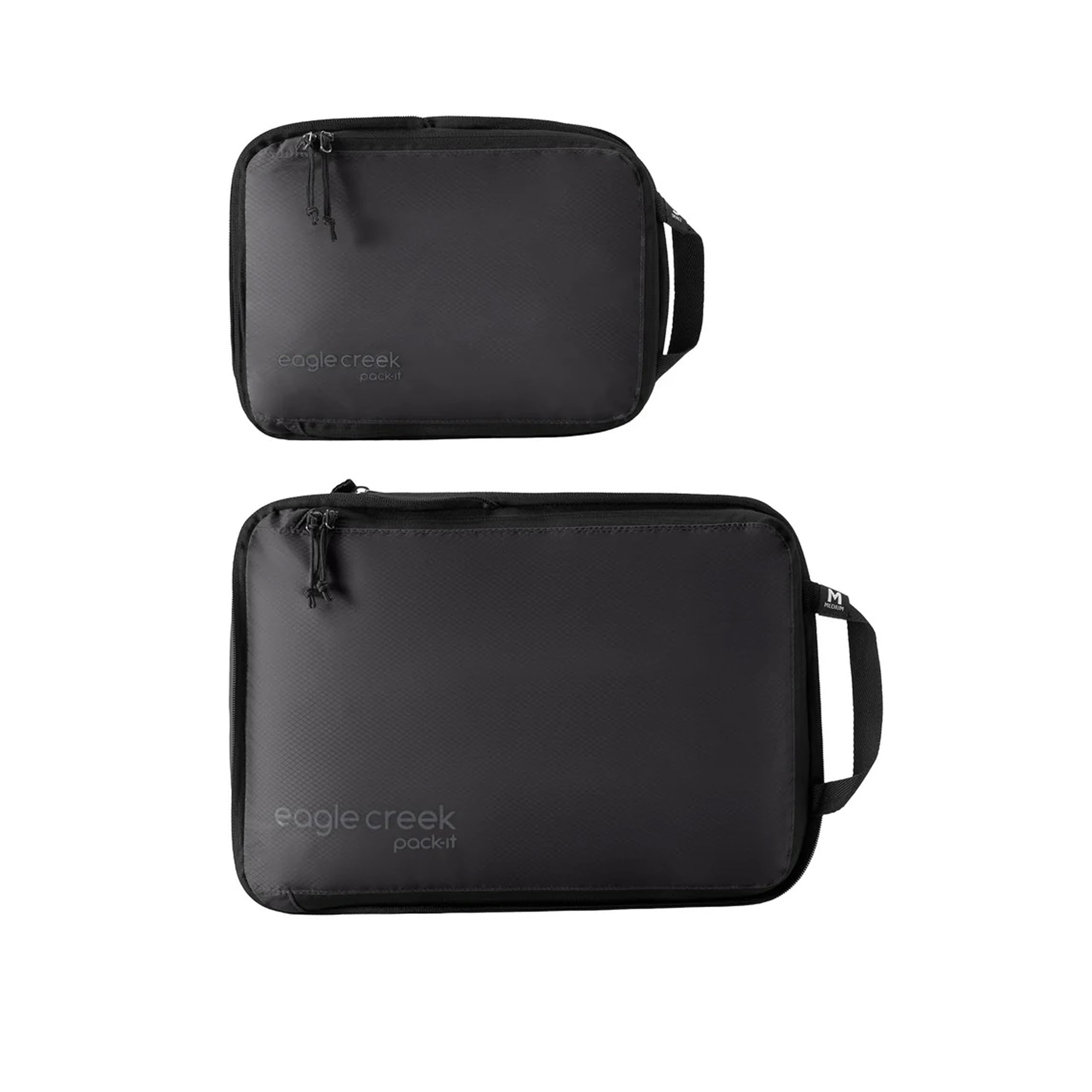 Eagle Creek Pack-It Specter Cubes d'emballage de compression – Sacs de rangement en tissu Ripstop durable, ultra léger et résistant à l'eau pour vêtements et équipement, noir, isolé (nouveau), S/M